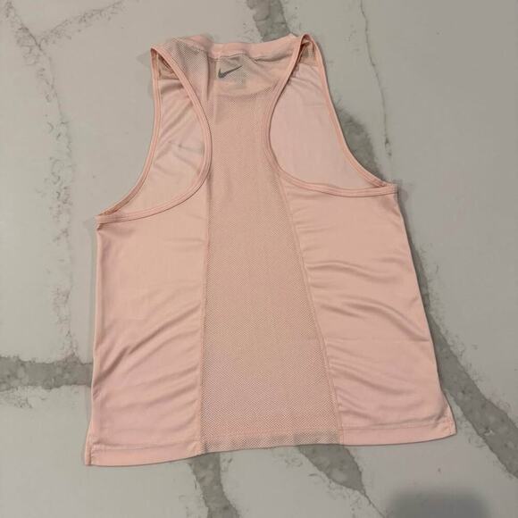 Nike DriFit Miler Running Tank Top Womens Small Pink MeshBack Activewear Workout - Picture 5 of 8